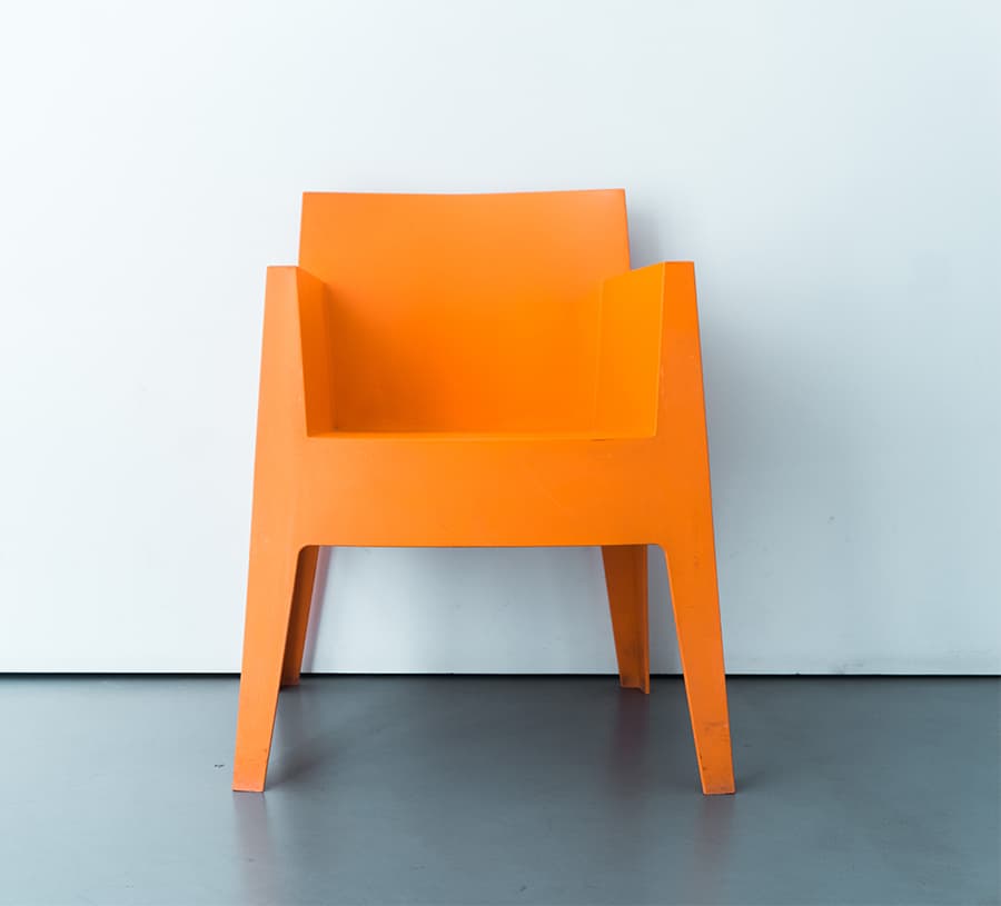 Orange modern chair